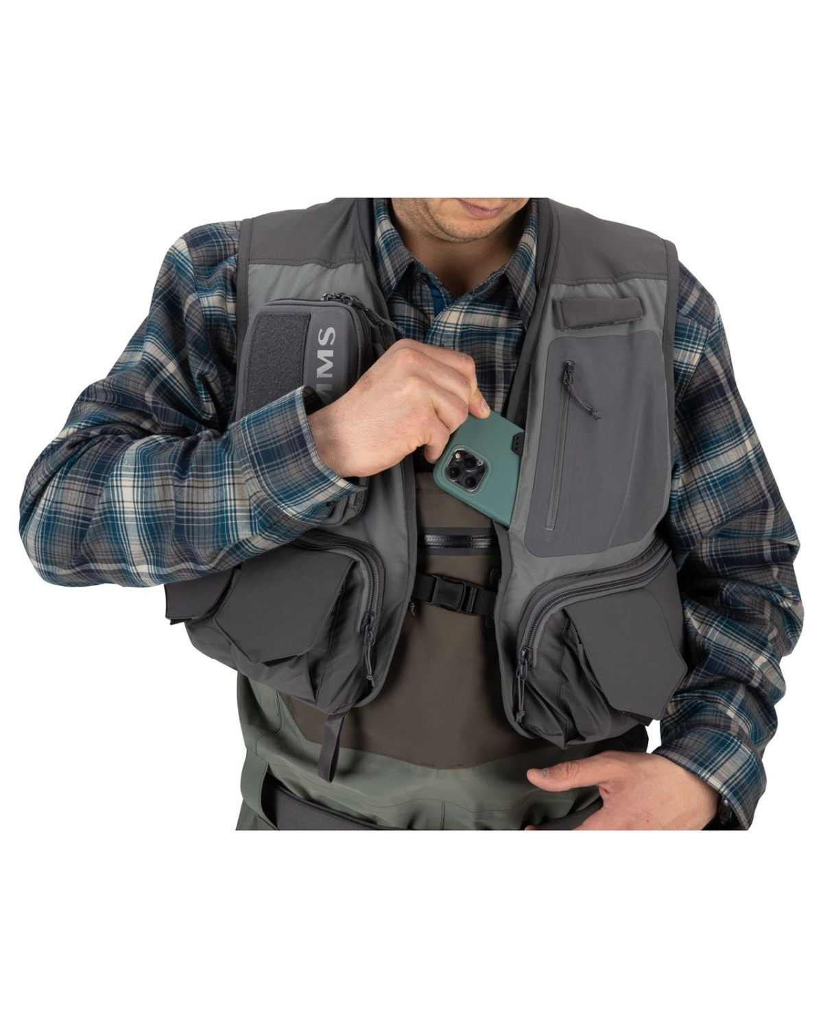 Simms Freestone Vest Pewter S