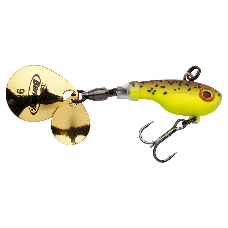 Berkley Pulse Spintail 9g - Brown Chartreuse