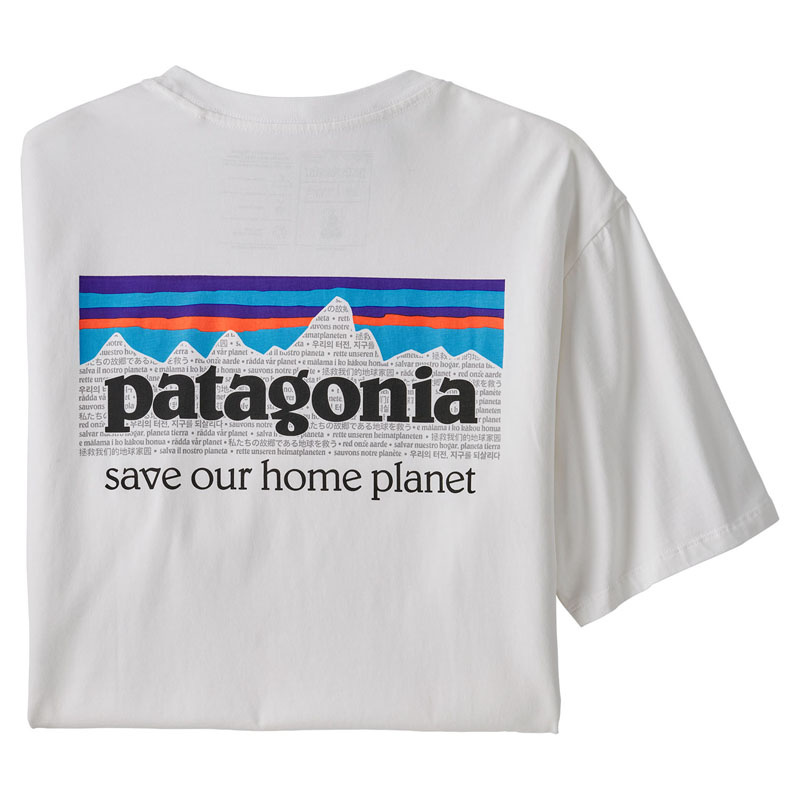 Patagonia M\'s P-6 Mission Regenerative Organic Pilot Cotton T-Shirt White