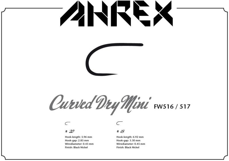 Ahrex FW517 - Curved Dry Mini - Barbless