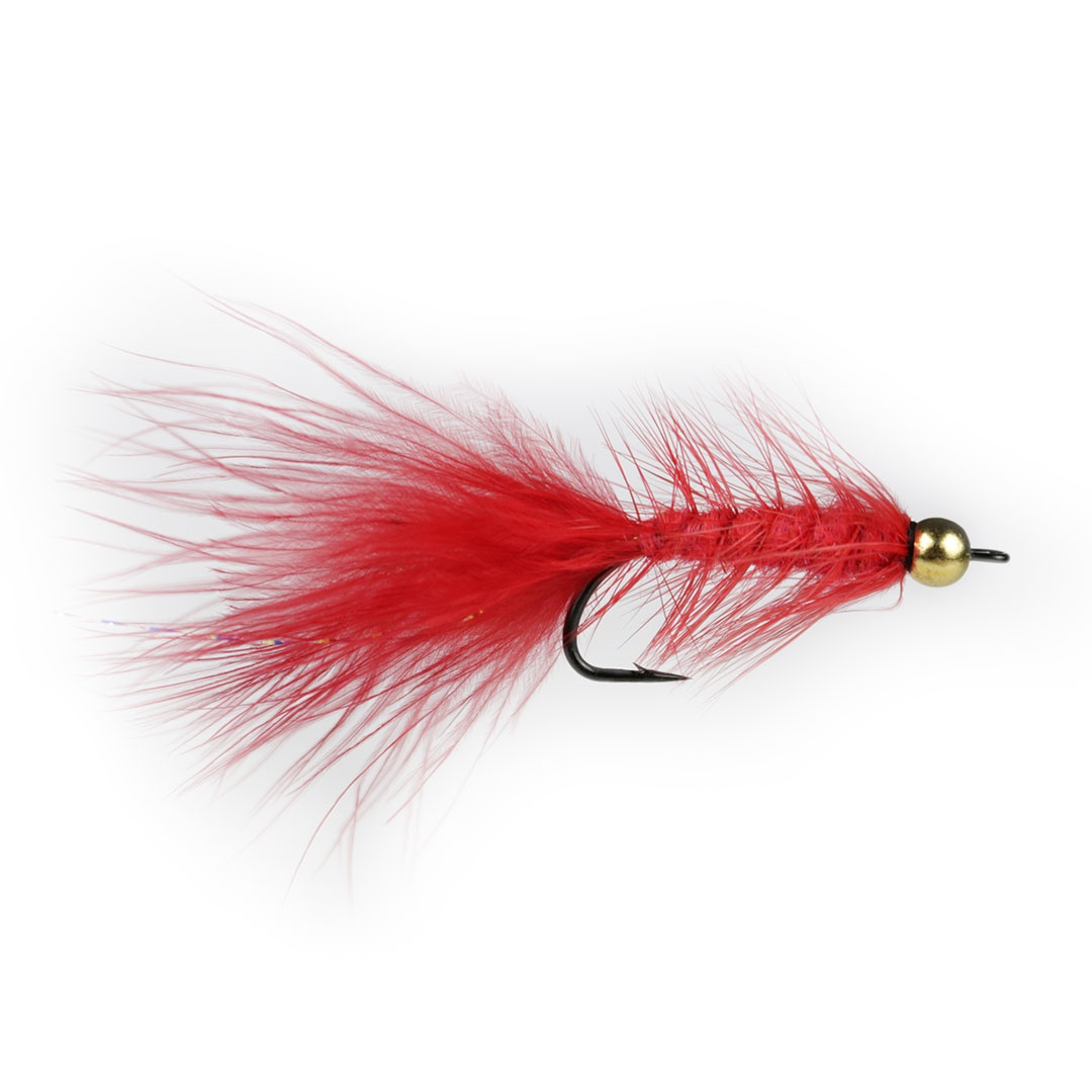 Wolly Bugger BH Red # 6