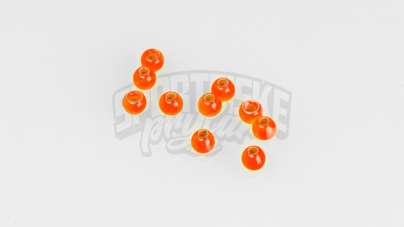 Brass beads 4.0mm - Fluo Orange