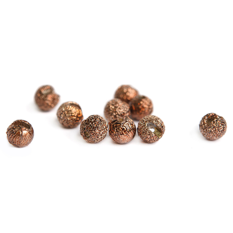 Gritty Slotted Tungsten Beads 3,5mm - Metallic Coffee