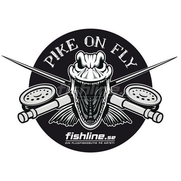 Fishline Pike on Fly sticker