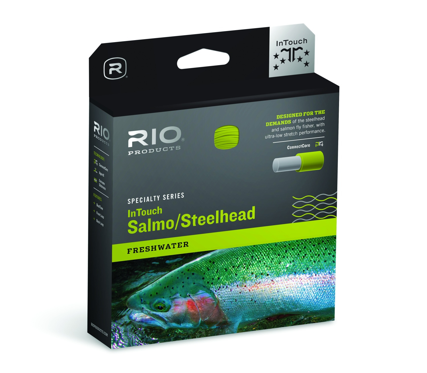 Rio InTouch Salmo/Steelhead WF Flyt Fluglina Moss/Yellow