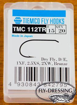Tiemco 112 Trout Dry Fly, Extra Wide #15
