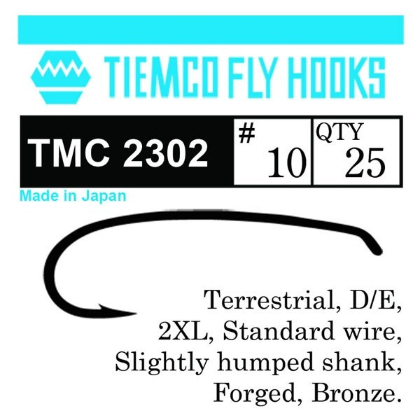 Tiemco 2302 Terrestrial 20-pack - # 12