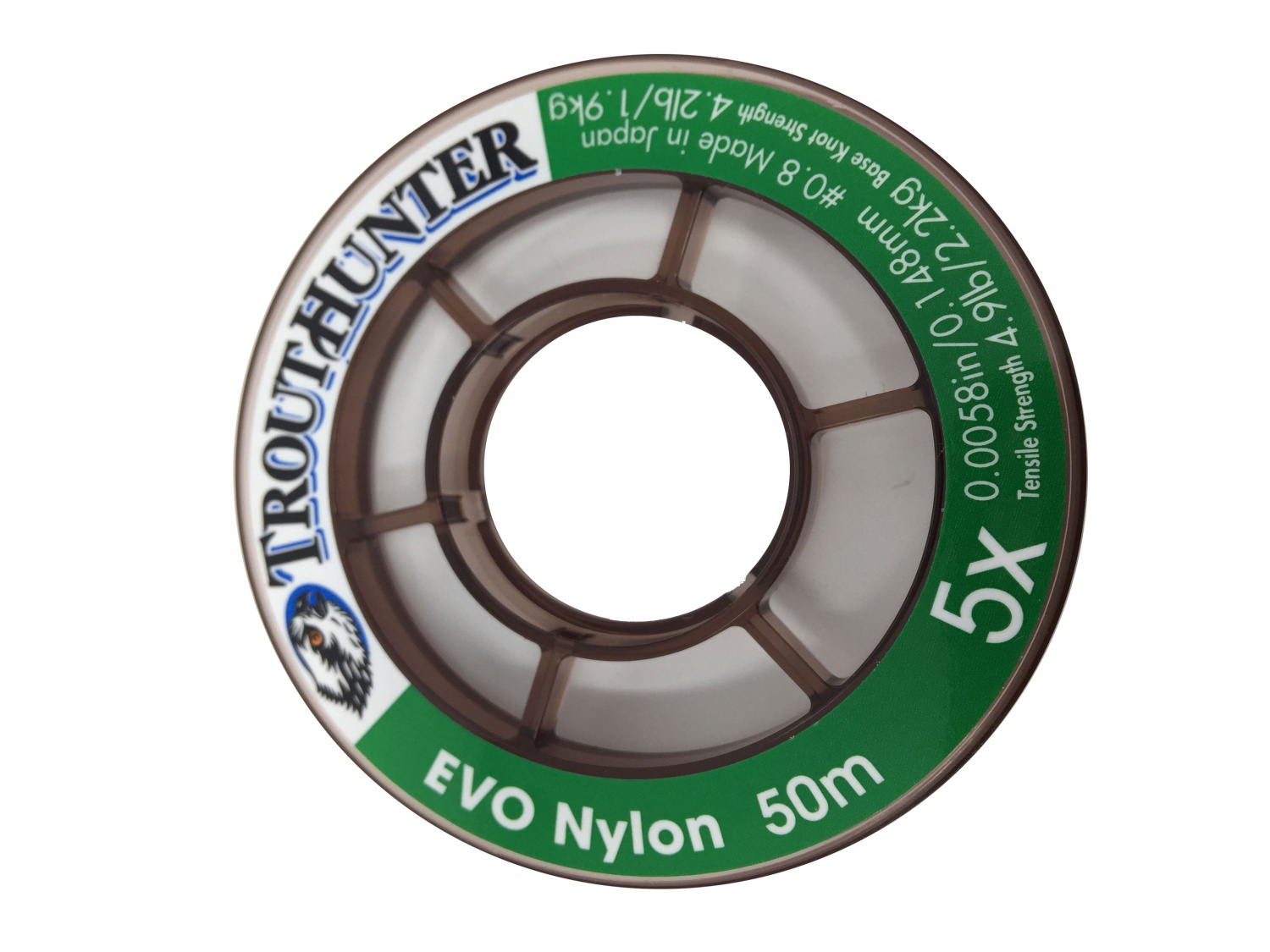 Trout Hunter Nylon EVO Tafsmaterial - 8X - 0,09 mm
