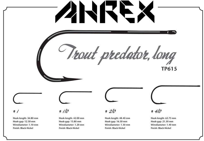 Ahrex TP615 Trout Predator Long krok 10-pack